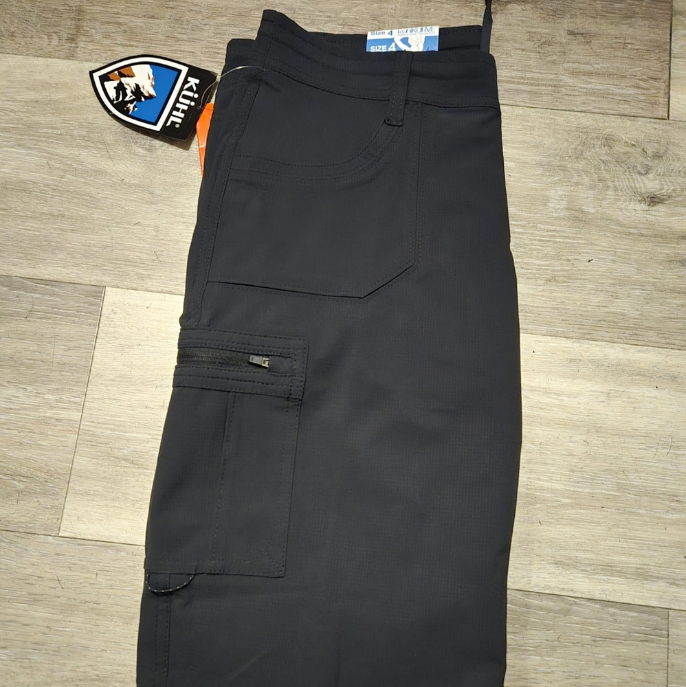 Womens Kuhl Horizon Shorts Size 4 Raven Color